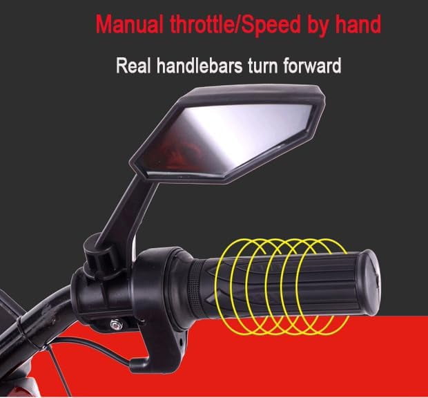 HNH 12V Ride on Motorcycle for Kids 3-8, Powered Ride on Toys, Kids Motorcycle with Bluetooth, Music, 4 Mph