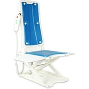 Electric Chair Lift for Senior, Remote Control Floor Lift with Padded Backseat, Bathtub Lift for Elderly, Net Weight 24 LBS, Support Max 308 LBS, Safety and Waterproof Design, Include Charger