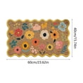thumbnail image 4 of Fall Door Mat,Fall Outdoor Rug,Fall Non-Slip Floor Mat, Absorbent Polyester Entryway Rug, Thanksgiving Festive Decor Carpet for Bathroom Kitchen Bedroom Indoor Home Decor(D 23.62*15.75 in), 4 of 6