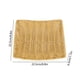 thumbnail image 3 of Cesta de mimbre de plástico para aperitivos de pan y fruta | Bandeja de almacenamiento tejida de ratán de imitación | Organizador de plástico ligero y duradero | Marrón Amarillo | 8,86x8,86x1,77 in, 3 of 6