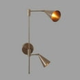 thumbnail image 6 of Double Cone Shade Brass Articulated Sputnik Wall Lamp Beside Wall Lamp, 6 of 8