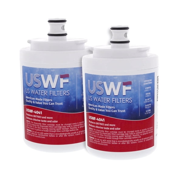 Made in the USA, UKF7003 Refrigerator Water Filter 2-pk | Replacement for Maytag UKF7002AXX, UKF7003AXX, Whirlpool EDR7D1, UKF7002, UKF7001, UKF6001, UKF5001, WSM-1, WF288, USWF Fridge Filter