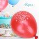 thumbnail image 5 of Globos de fiesta Ticfox de látex con patrón número 1 40 piezas, 5 of 13