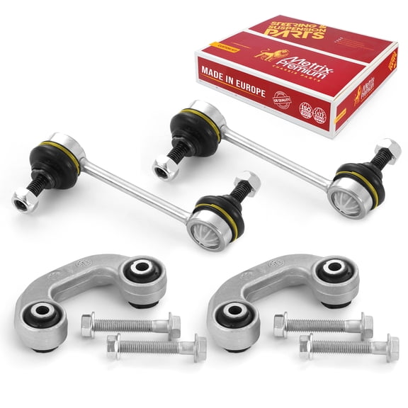 Metrix Premium Chassis Parts - 4 PC Front & Rear Stabilizer Bar Link Kit Fits 1997-2003 Audi A8 Quattro, 2001-2003 Audi S8, 1997-1999 Audi A8, Replacement K80483, K80564