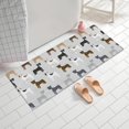 thumbnail image 2 of Bulldog Dog Bathroom Rugs Mat,Non Slip Microfiber Bathroom Rug,Rubber Backing,Soft Bathroom Mats for Bathroom Floor,Tub and Shower,60x24in(150x60cm), 2 of 5