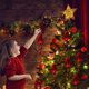 thumbnail image 5 of Adornos navideños colgantes flocados para ventanas, adornos para árboles de Navidad, 5 of 6