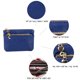 thumbnail image 3 of Monedero para mujer, cartera pequeña y corta, bolso para carné de conducir de cuero suave, 3 of 5