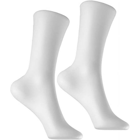 

2Pcs Female Shoes Filler Display Model Mannequin Foot Model Plastic Socks Shoes Support