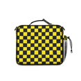 thumbnail image 3 of Yellow and Black Checkered Pattern Insulated Lunch Bag with Shoulder Strap and Bottle Holder,Bento School Lunch Bag Box,11x9.5x3.5 Inches, 3 of 5