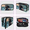 thumbnail image 3 of MUOOUM Pencil Case, Running Horse on Beach Large Capacity Pencil Pouch Stationery Pen Bag, 3 of 7