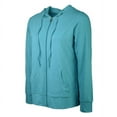 thumbnail image 2 of Sofra Women's Lightweight Cotton Blend Long Sleeve Zip Up Thin Hoodie Jacket, 2 of 3
