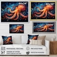 thumbnail image 4 of Designart "Expressionist Abyss With Octopus I" Octopus/Squid Floater Framed Canvas Art Print, 4 of 5