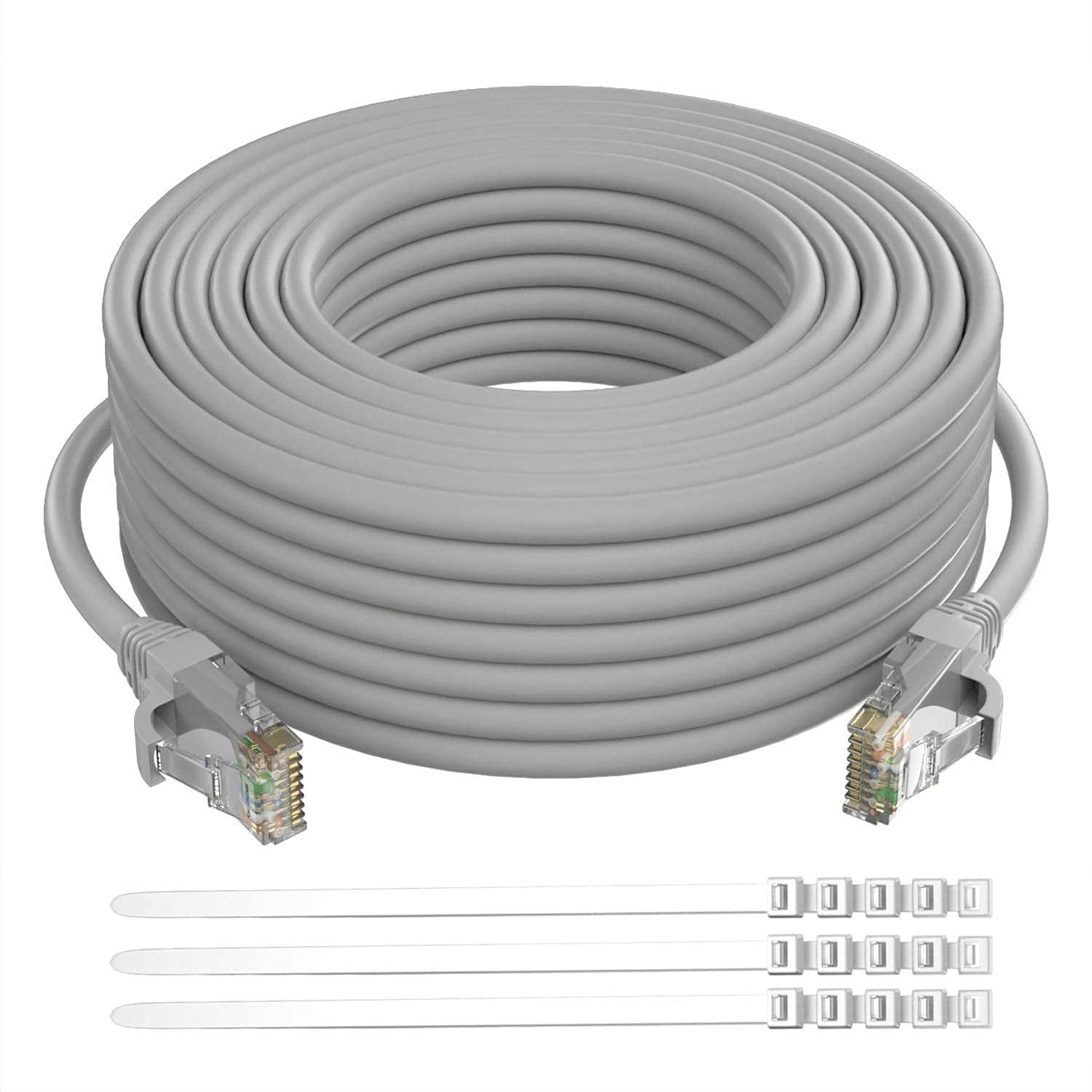 Cat 6 Cable 60 Feet/Grey, Patch Cord(25300FT and 4Colors for