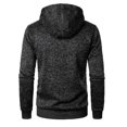 thumbnail image 6 of Hinvhai Men's Long Cardigan Hoodies Full-zip Fleece Lined Sweaters Knit Regular Fit Casual Sweater Hooded Coat wiht Pocket Gray XXXL(XXXL), 6 of 6