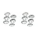 thumbnail image 1 of Qarigey 6 piezas de acero inoxidable resistente al desgaste antiestrés anillos de ansiedad resistente a la corrupción forma de fase Tipo 2 2piezas, 1 of 6