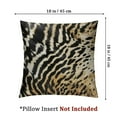 thumbnail image 4 of Torino Cowhide Throw Pillows with Poly Insert | Scotland Accent Pillows Handcrafted from Cow Hide, Chocolate &amp; Gold, 4 of 7