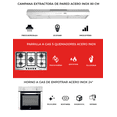 thumbnail image 3 of Combo DISA HOME Parrilla a Gas 5 Quemadores Acero Inox, Campana Extractora de Pared Acero Inox 80 cm Disa Home 40-11-0-004, 3 of 8