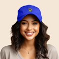 thumbnail image 3 of Dalix Rainbow Frog Embroidered Womens Cotton Dad Hat Baseball Cap Adjustable in Royal Blue, 3 of 5
