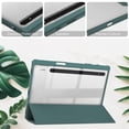 thumbnail image 5 of Decase Tri Fold Case for Samsung Galaxy Tab S8 2022 (SM-X700/X706) / Tab S7 11 inch 2020 (SM-T870/T875/T876),Smart Stand Auto Sleep Wake Shockproof Tablet Case with S-Pen Holder - Darkgreen, 5 of 7