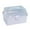 White, variant on Fiocias Clear Storage Boxes 3 Layer Compartments Durable Multiuse Organiser Storage Case White