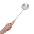 thumbnail image 3 of WEUVEB Stainless Steel Wok Ladle and Stir-Fry Spoon, Assorted Colors, 1 Pack, Kitchen Utensil for Wok Cooking, 3 of 8
