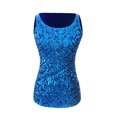 thumbnail image 6 of Uaswgudfs Women's Basic Glitter Sequin - Sleeveless Crew Neck Tank Top for Night Out Party, 6 of 6