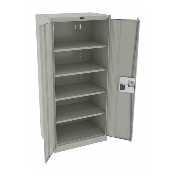 Tennsco Storage Cabinet,78"x36"x24",LtGry,4Shlv 7824ELLG