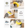 thumbnail image 5 of Sunflower Elizabethan Collar Soft Pet Recovery Cone for 2-15 Lbs Cats and Small Dogs Sterilization Wound Healing Anti-Licking Protective Headgear, Yellow Size L, 5 of 8