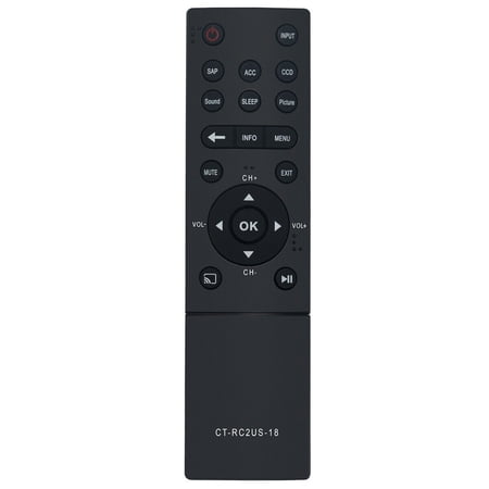 CTRC2US18 Replace Remote for Toshiba TV 55L711U18 50L711M18 43L511U18 50L711U18