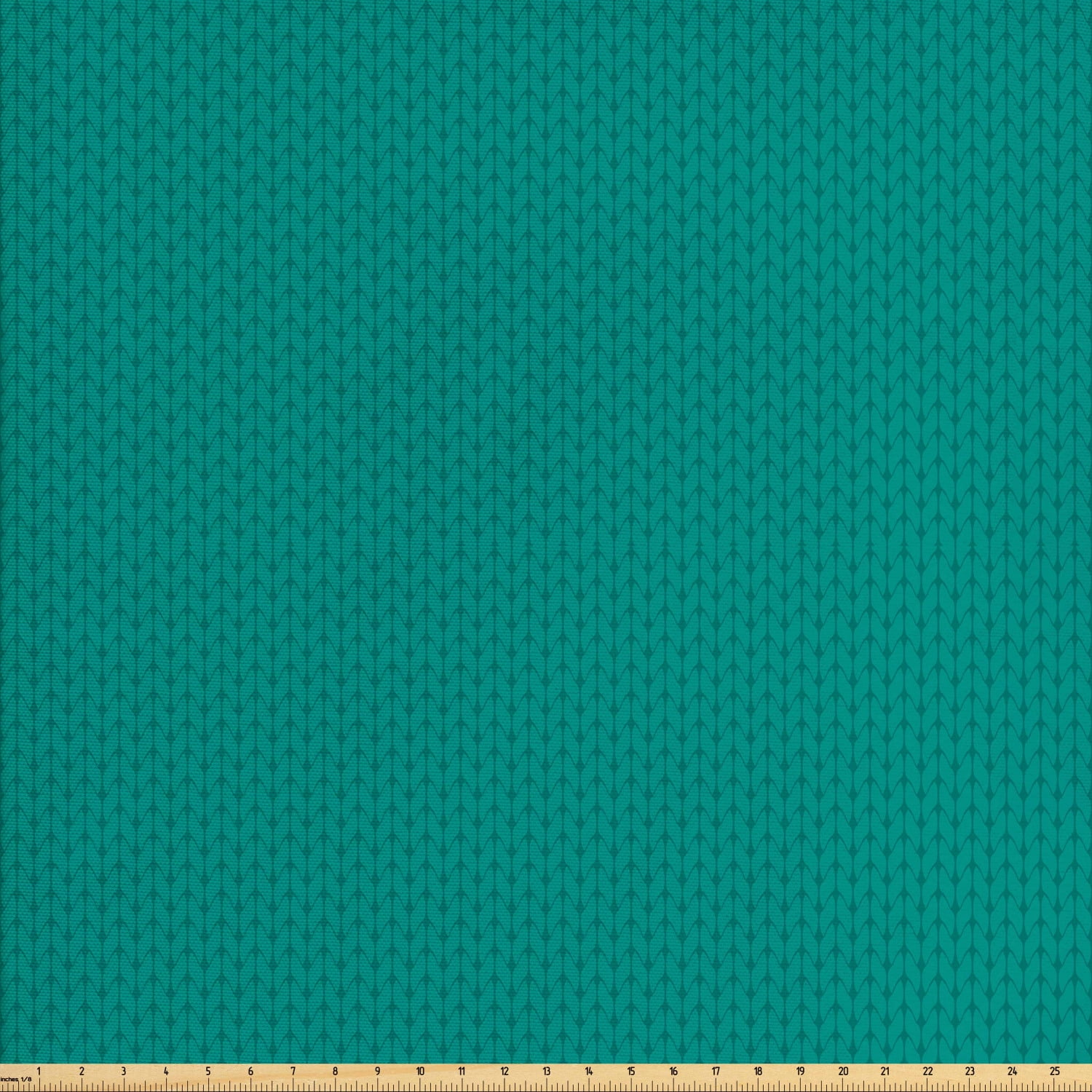 Teal Fabric by The Yard, Knitting Inspired Pattern Sewing and Crafting