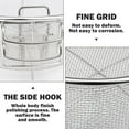 thumbnail image 4 of NOGIS Stainless Steel Deep Fry Basket Fried Basket, Round Fryer Basket, Deep Wire Strainer for Frying, Oil Drainer Strainer Tool with Handle, Ideal for Chips, Fries, Shrimps（23x23cm）, 4 of 7