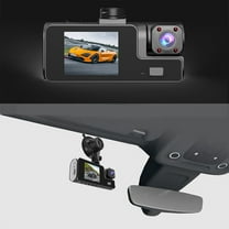 Btomtd Dashcam Front And Rear Camera,Three Recordingl Dash Cam Front Inside And Rear 1080P Driving Recorder For Cars With HD Nightc Vision/G Sensor/Parking Monitor/Loop Recording