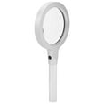 thumbnail image 4 of Illuminated Magnifier, Silver White Ergonomic Handle Large Handheld Magnifying Glass  For Inspection For Seniors For Coins, 4 of 8