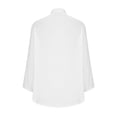 thumbnail image 5 of Ecqkame Womens Cotton Linen Shirt Dresses Button Down 3/4 Sleeve Turndown Collar Dresses Solid Color Casual Work Tunic Dresses with Pockets White XXXXXL, 5 of 5