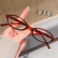 thumbnail image 1 of Gafas ovaladas Retro Para mujeres y niñas, anteojos de vidrio con montura roja y verde, gafas decorativas para computadora, gafas antiazules con condu, 1 of 5