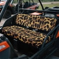 thumbnail image 3 of ZIATUBLES UTV Front Seat Covers 2-Piece Set with Leopard Print, Compatible with Kawasaki Mule 3000 3010 3020 4000 4010, St. Patrick’s Day Wear-Resistant Polyester Replacement Protector, 3 of 8