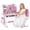Pink #5, variant on Floseru Kids Desk and Chair Set, Height Adjustable Kids Study Table and Chair Set, Children School Desk with Storage Drawer and Book Stand, Ergonomic Child ToddlerDesk with Sitting Posture Corrector