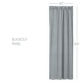 thumbnail image 2 of VHC Brands Sawyer Mill Blue Ticking Stripe Blackout Panel 84x40, 2 of 5