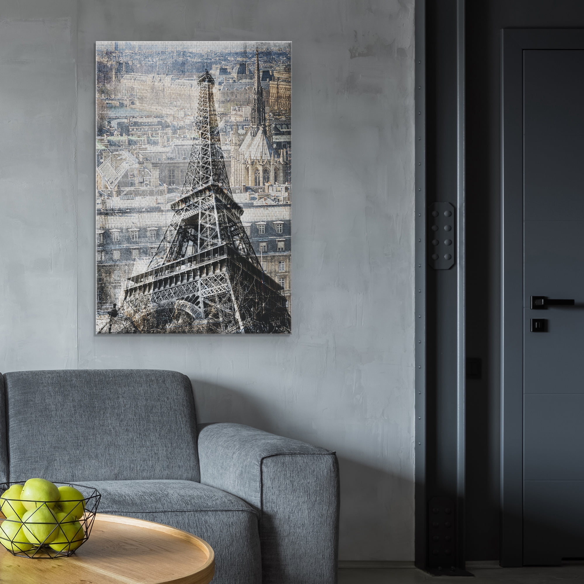 Masterpiece Art Gallery Paris Eiffel Tower By The Studio Canvas Art Print 24" x 36"