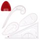 thumbnail image 5 of Reglas curvas francesas Macarena Kit de medida de yeso Rosa, 5 of 8