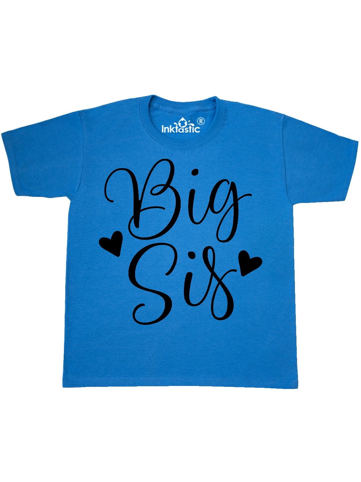 Inktastic Big Sis Girls Cute Sister Announcement Youth T-Shirt Childs Clothing