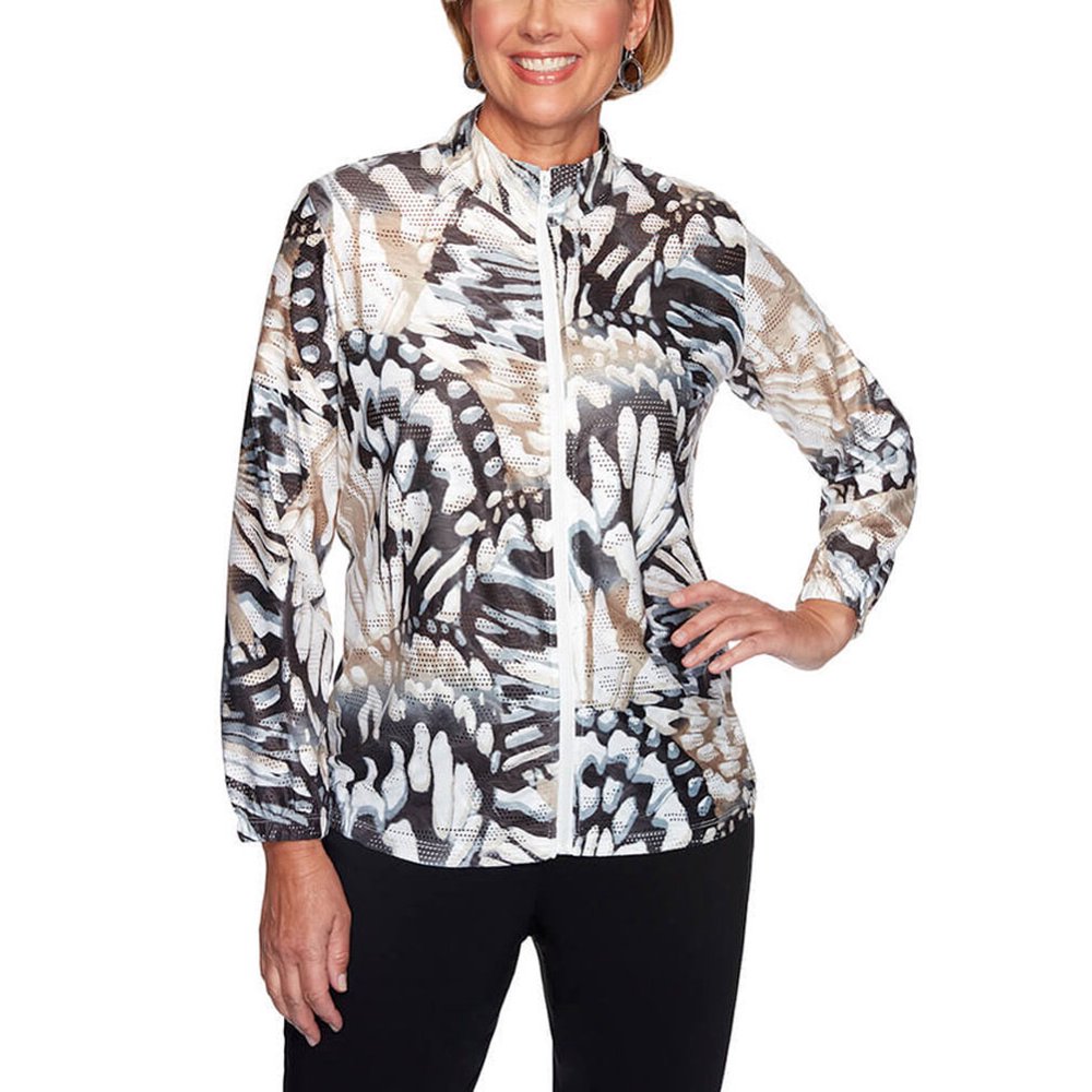 Alfred Dunner Alfred Dunner Women's Classics Abstract Butterfly