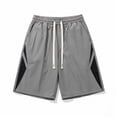 thumbnail image 4 of Afelkas Men's Loose Basketball Shorts with Drawcord Waist Breathable Mesh Trunks for Court Games Heavy Training and Active Summer Wear Gray,L, 4 of 6