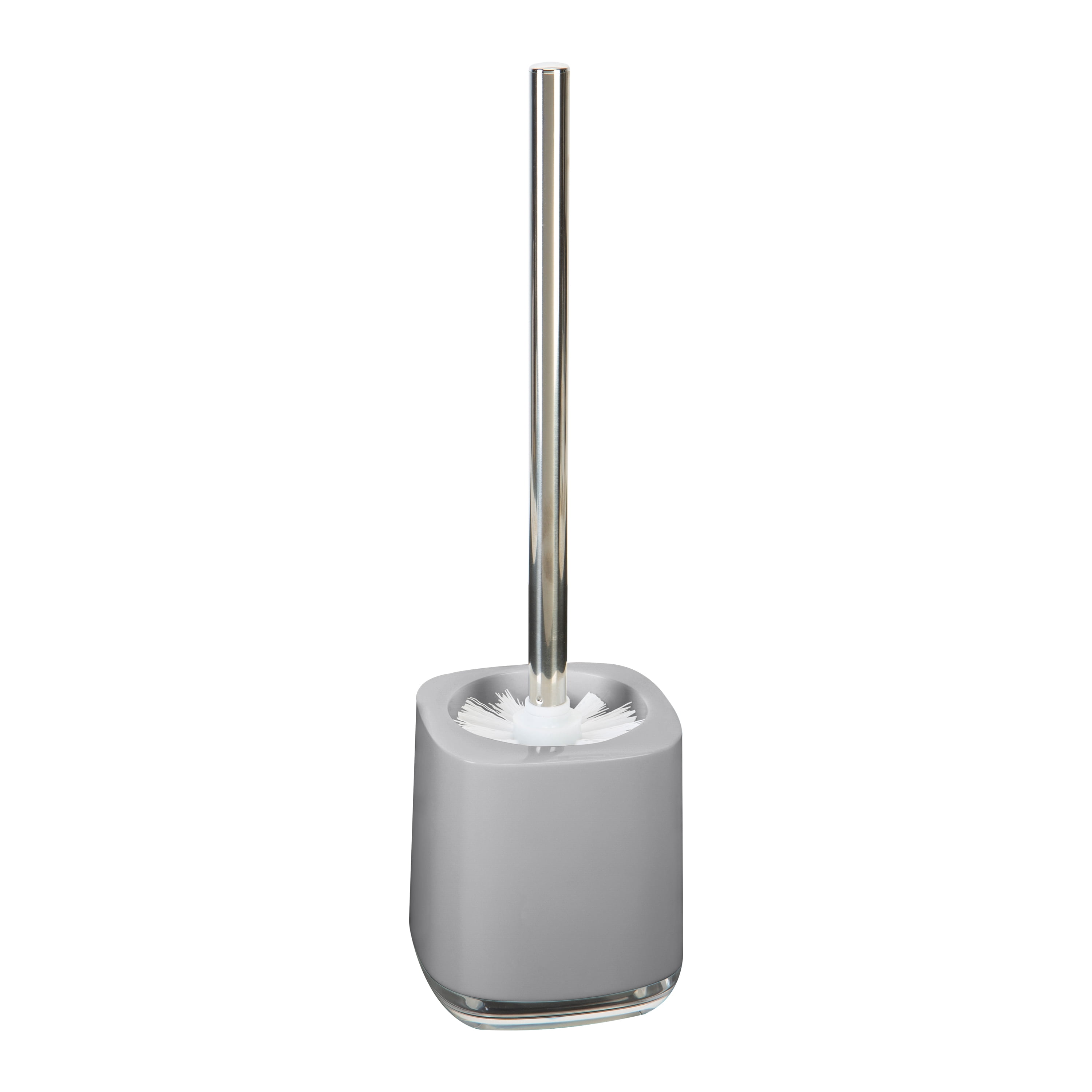 Bath Bliss Luxury Plastic Toilet Brush Holder in Gray