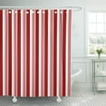 thumbnail image 1 of XDDJA Vector Red and White Striped Candy Cane Background Pattern Abstract Shower Curtain 66x72 inch, 1 of 1