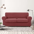 thumbnail image 2 of CHUN YI Housse de Canapé avec Housse de Coussin Séparée Extensible à Carreaux, 2 of 7