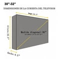 thumbnail image 2 of Protector De Pantalla Para Televisores Exteriores, 30-32 Negro, 2 of 5