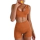 thumbnail image 2 of Conjunto deportivo sin costuras NikouMX de 2 piezas para mujer con pantalones cortos, 2 of 6