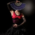 thumbnail image 4 of Dance Photography Prop Hand Fan With Embroidery And Sequins For Wedding And Performance Accessories Anniversary Photo Booth Props Photo Background Paper Photo Props Bridal Shower Christmas Selfie, 4 of 4
