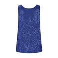 thumbnail image 4 of Erwazi Sequin Tops for Women Summer Scoop Neck Sequin Sparkly Sleeveless Tanks Tops Blouses for Party, 4 of 5